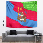 Eritrea Christmas Tapestry African Santa Gingerbread Harp National Flag Colors - African Pride