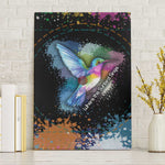 Where the Sunbird Sings Canvas Wall Art Sao Tome and Principe Flag - Color Splash Art - African Pride