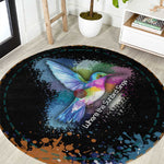 Where the Sunbird Sings Round Carpet Sao Tome and Principe Flag - Color Splash Art - African Pride