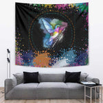Where the Sunbird Sings Tapestry Sao Tome and Principe Flag - Color Splash Art - African Pride