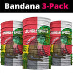 Jungle Spirit Monkey Neck Gaiter Sao Tome and Principe Tropical Flag Color TS04