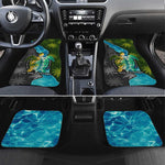 Sea Turtle Sao Tome and Principe Car Mats Ocean Tide and Tropical Palm - African Pride