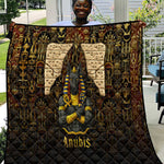Anubis Egypt Quilt Ancient Hieroglyph Pharaoh Spirit - African Pride