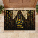 Anubis Egypt Rubber Doormat Ancient Hieroglyph Pharaoh Spirit - African Pride