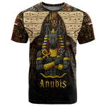 Anubis Egypt T shirt Ancient Hieroglyph Pharaoh Spirit - African Pride