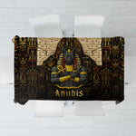 Anubis Egypt Tablecloth Ancient Hieroglyph Pharaoh Spirit - African Pride