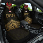Ankh Eye of Horus Egypt Car Seat Cover Ancient Black Gold Hieroglyph Spirit - African Pride