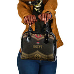 Ankh Eye of Horus Egypt Shoulder Handbag Ancient Black Gold Hieroglyph Spirit - African Pride