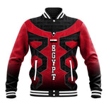 Egypt Flag Emblem Baseball Jacket Red Black Bold Spirit - African Pride