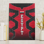 Egypt Flag Emblem Canvas Wall Art Red Black Bold Spirit - African Pride