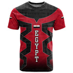 Egypt Flag Emblem T shirt Red Black Bold Spirit - African Pride