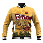 Egyptian Pyramids and Anubis Baseball Jacket Camel Caravan Desert - African Pride