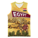 Egyptian Pyramids and Anubis Basketball Jersey Camel Caravan Desert - African Pride