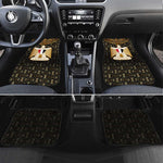 Pharaoh King Tut Egypt Car Mats Hieroglyphic Gold Pattern - African Pride