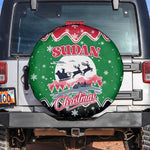 Sudan Christmas Spare Tire Cover Red Green Black Xmas Santa Sleigh and Map - African Pride