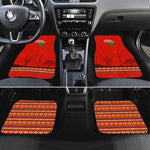 Wildlife South Africa Car Mats Tribal Pattern National Flag Safari Silhouettes