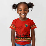 Wildlife South Africa Kid T shirt Tribal Pattern National Flag Safari Silhouettes