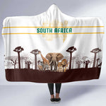South Africa Wildlife Pride Hooded Blanket Big Five Animals