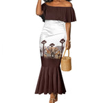South Africa Wildlife Pride Mermaid Dress Big Five Animals