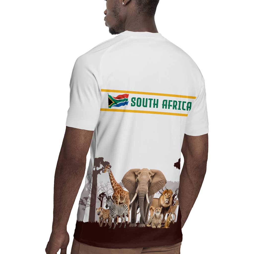 South Africa Wildlife Pride Rugby Jersey Big Five Animals