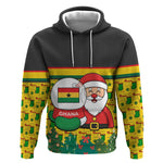 Ghana Christmas Hoodie Santa Ornament National Coat of Arms and Festive - African Pride