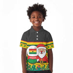 Ghana Christmas Kid Polo Shirt Santa Ornament National Coat of Arms and Festive - African Pride