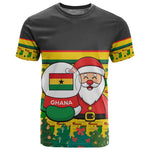 Ghana Christmas T shirt Santa Ornament National Coat of Arms and Festive - African Pride