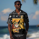 Egypt Christmas Hawaiian Shirt Pharaoh Santa Pyramids Eye of Horus and Ancient Egyptian - African Pride