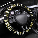 Uganda Christmas Steering Wheel Cover Santa in Canoe Christmas Tree Uganda Map Flag - African Pride