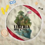Liberia Wildlife Beach Blanket African Safari and Ocean Marine Life - African Pride