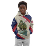 Liberia Wildlife Kid Hoodie African Safari and Ocean Marine Life - African Pride