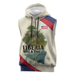 Liberia Wildlife Sleeveless Zip Hoodie African Safari and Ocean Marine Life - African Pride