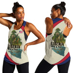 Liberia Wildlife Women Racerback Tank African Safari and Ocean Marine Life - African Pride