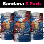 Liberia Elephant Power of Tradition Neck Gaiter Tribal Red Blue Splash TS04
