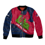 Liberia Lone Stars Rise Football Bomber Jacket Map Graphic and National Flag - African Pride