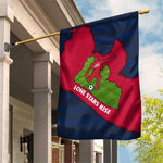 Liberia Lone Stars Rise Football Garden Flag Map Graphic and National Flag - African Pride