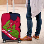 Liberia Lone Stars Rise Football Luggage Cover Map Graphic and National Flag - African Pride