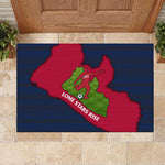 Liberia Lone Stars Rise Football Rubber Doormat Map Graphic and National Flag - African Pride
