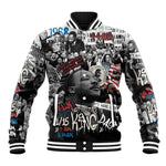 Martin Luther King Day Afro Baseball Jacket Civil Rights Leader - Classic American Street Graffiti - African Pride