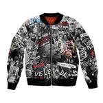 Martin Luther King Day Afro Bomber Jacket Civil Rights Leader - Classic American Street Graffiti - African Pride