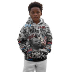 Martin Luther King Day Afro Kid Hoodie Civil Rights Leader - Classic American Street Graffiti - African Pride