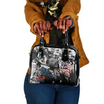 Martin Luther King Day Afro Shoulder Handbag Civil Rights Leader - Classic American Street Graffiti - African Pride