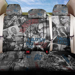 Afro Malcolm X Back Car Seat Cover Quotes Dates and Black History Activist Theme - African Pride