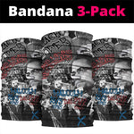 Afro Malcolm X Neck Gaiter Quotes Dates and Black History Activist Theme TS04