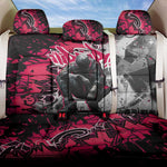 Hip Hop Graffiti Design Back Car Seat Cover Sitting Hooded Figure and Red Black Street - African Pride