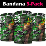 Graffiti Street Art Neck Gaiter Smoking Ape Character and Neon Crown Symbols TS04