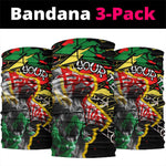 Lion King Africa Graffiti Neck Gaiter Bold Text and Neon Colors - African Pride