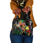 Lion King Africa Graffiti Shoulder Handbag Bold Text and Neon Colors - African Pride