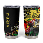 Lion King Africa Graffiti Tumbler Cup Bold Text and Neon Colors - African Pride