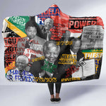 Nelson Mandela Graffiti Hooded Blanket Street Spray Art Recreating The Life Of A Great Man - African Pride